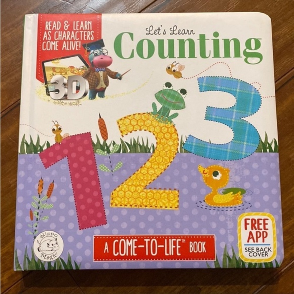 Let's Learn Counting 123 - AR- Come-to-Life Book - Padded Board Book Interactive